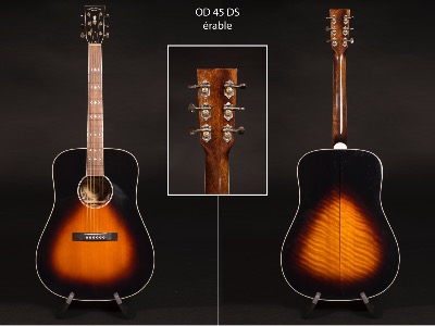 GUITARE VALLEY&BLUES OD 45 DS érable