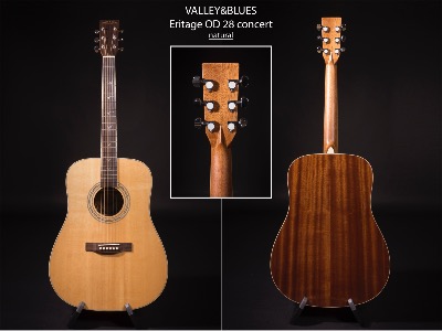 GUITARE VALLEY&BLUES ERITAGE OD 28 CONCERT mahogany