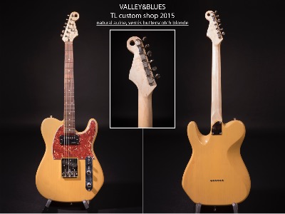 GUITARE VALLEY&BLUES TL CUSTOM SHOP NATURAL AULNE butterscotch blond 